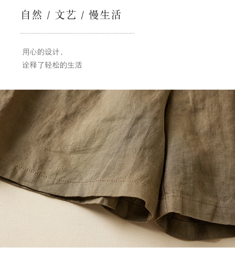 Women Casual Short Pants New Arrival 2023 Summer Vintage Style Solid Color Loose Comfortable Female Cotton Linen Shorts B2438