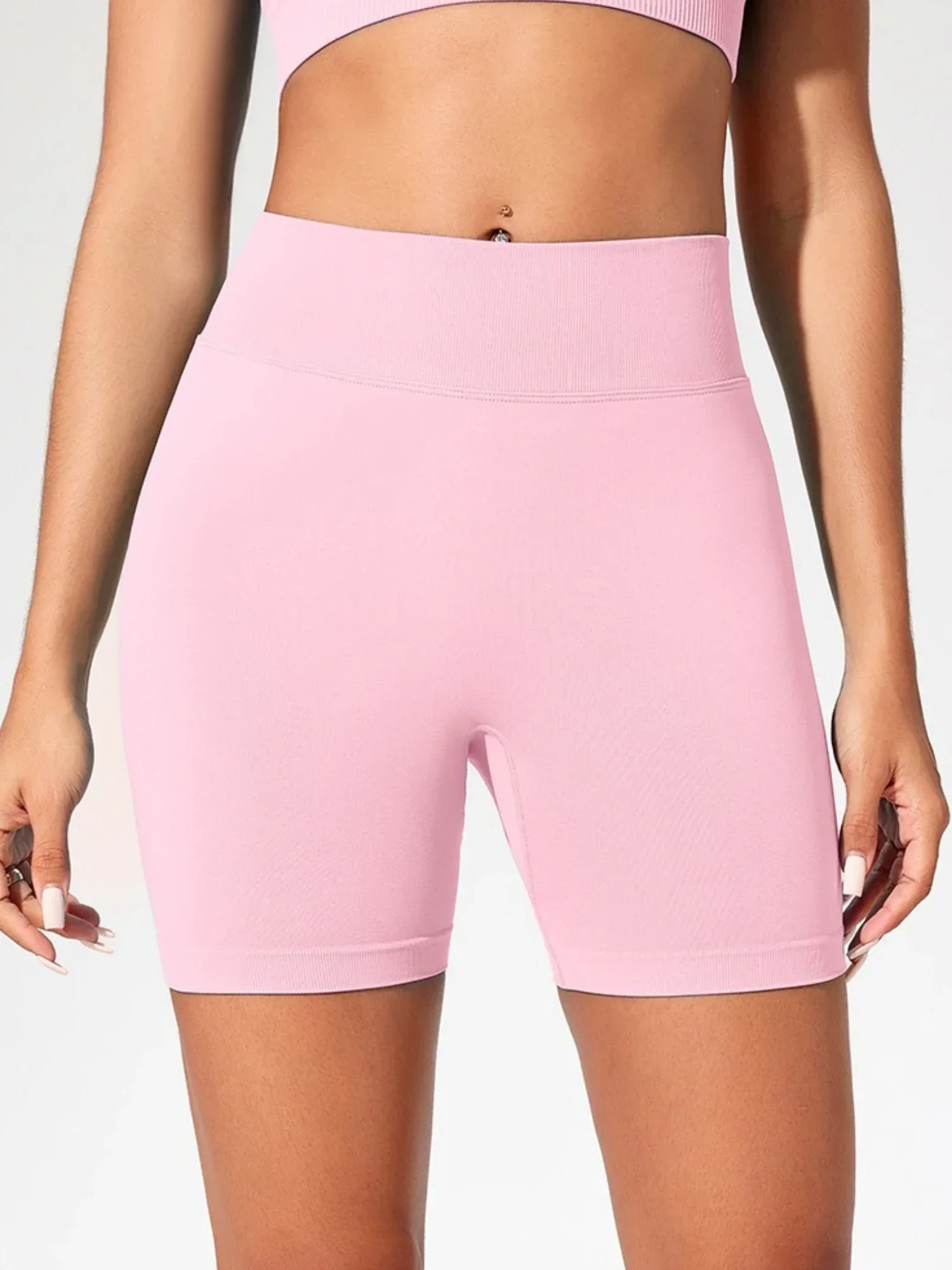 Woman Gym Short Seamless Slim Leggings High Waist Fitness Training Yoga Clothing Running Butt Lifting Cycling Sports Shorts