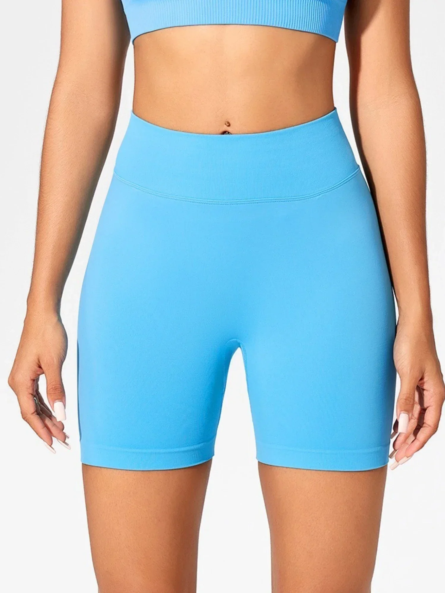 Woman Gym Short Seamless Slim Leggings High Waist Fitness Training Yoga Clothing Running Butt Lifting Cycling Sports Shorts