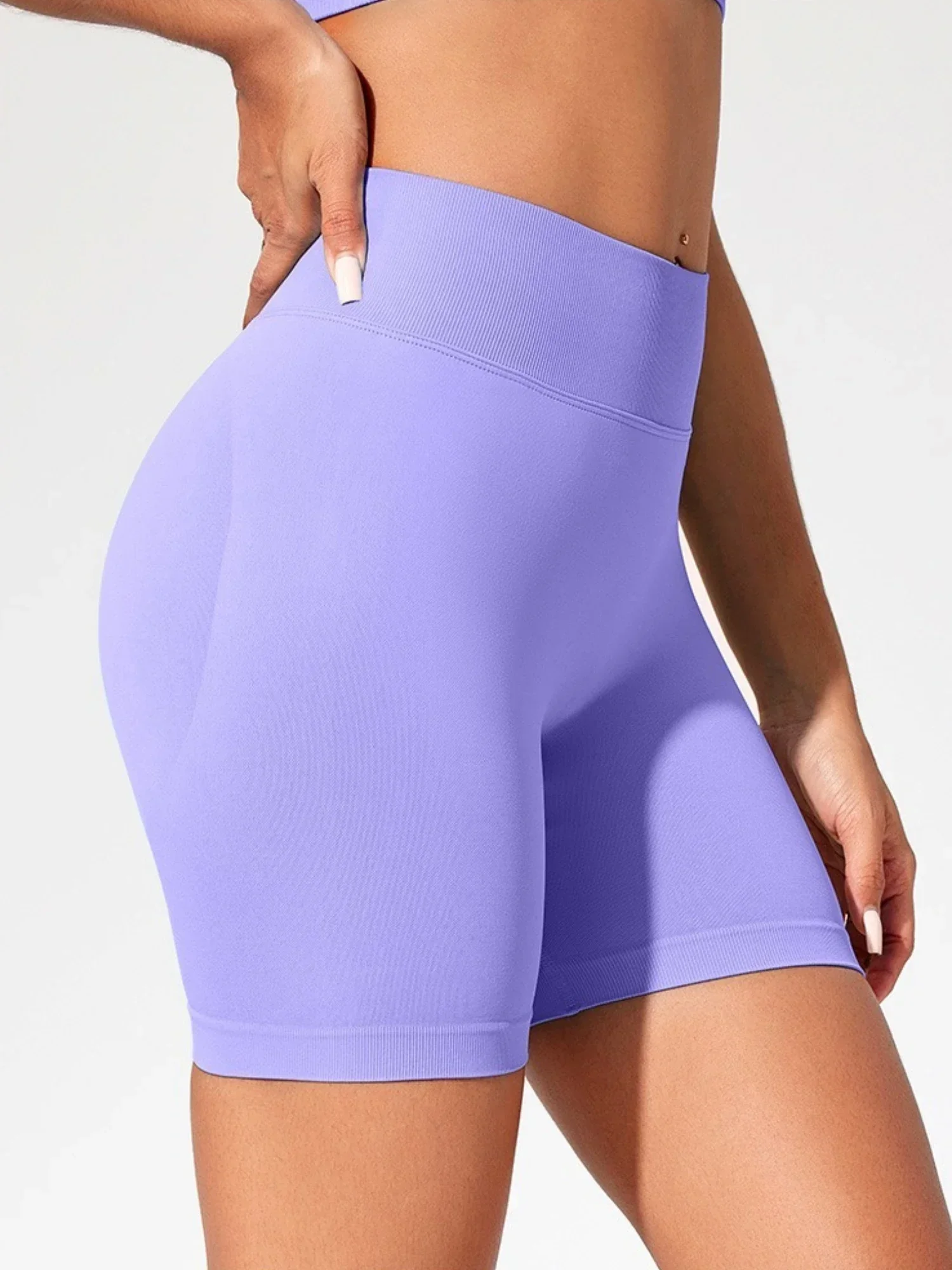 Woman Gym Short Seamless Slim Leggings High Waist Fitness Training Yoga Clothing Running Butt Lifting Cycling Sports Shorts