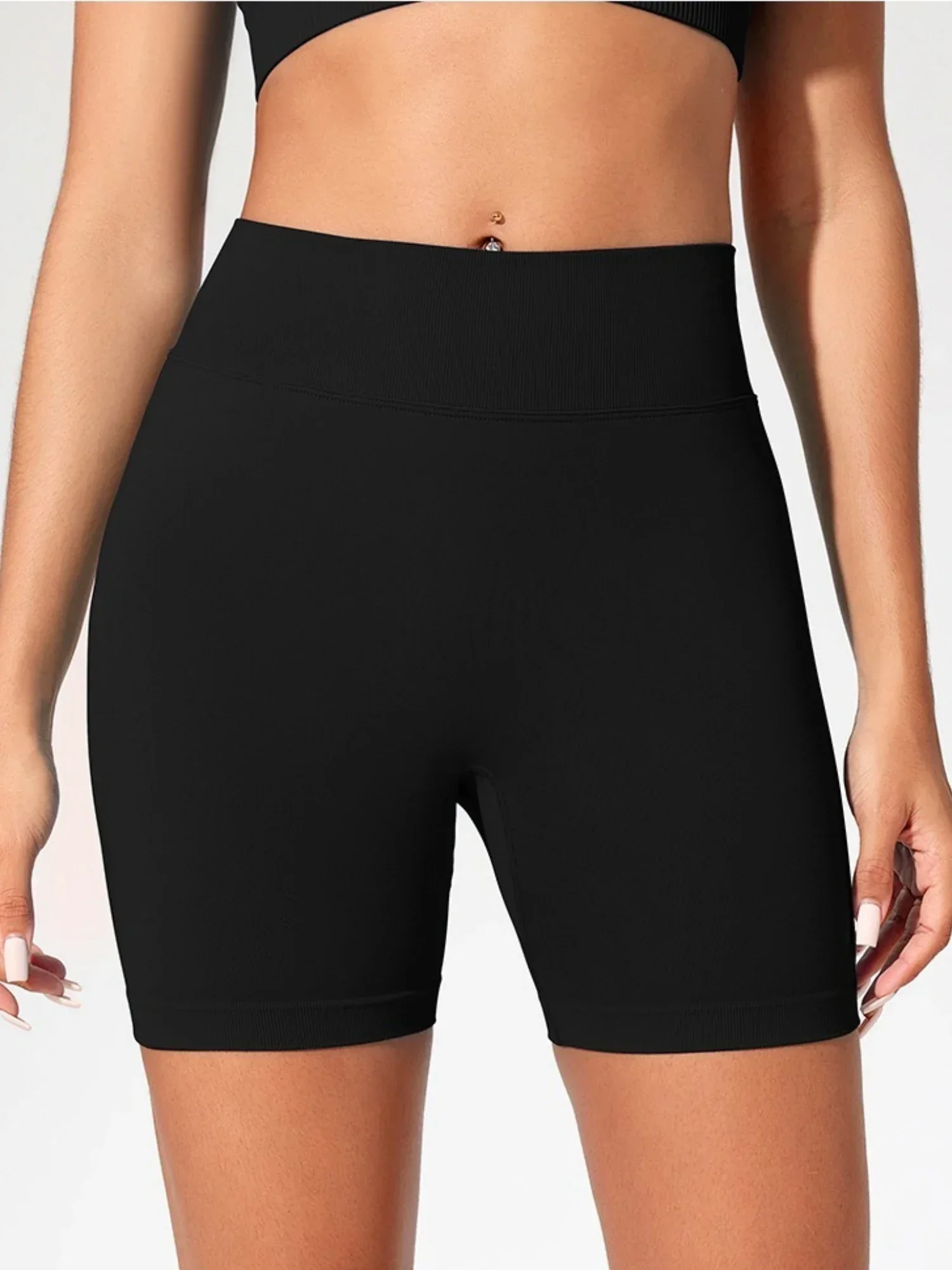 Woman Gym Short Seamless Slim Leggings High Waist Fitness Training Yoga Clothing Running Butt Lifting Cycling Sports Shorts