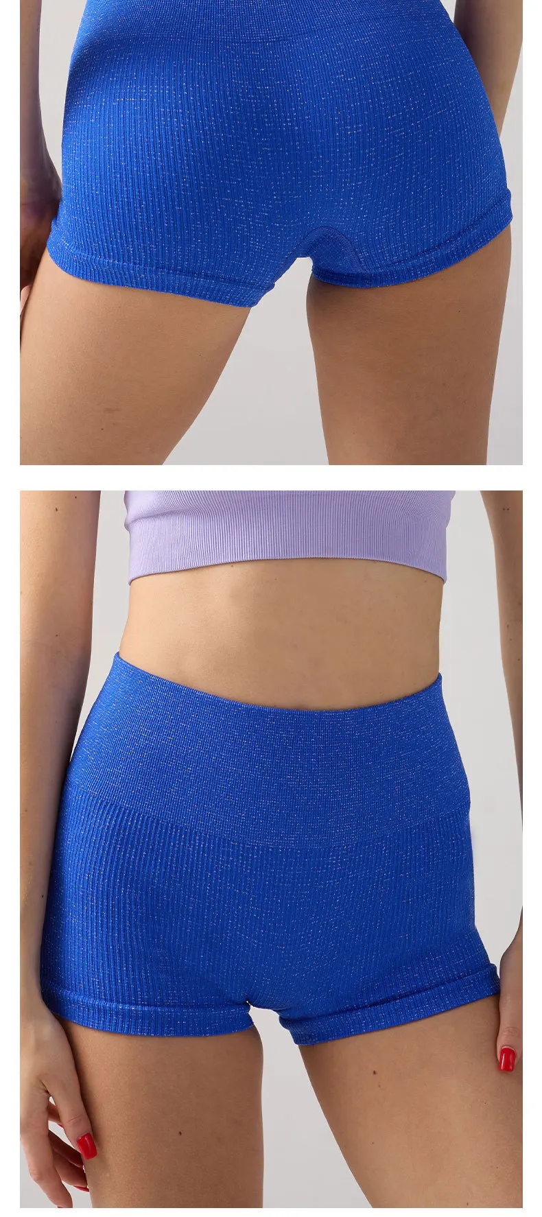 High Waisted Yoga Shorts Women Silver Wire Slim Shorts Gym Exercising Sexy Hip Liftting Leggings Fashion Three Point Yoga Pants