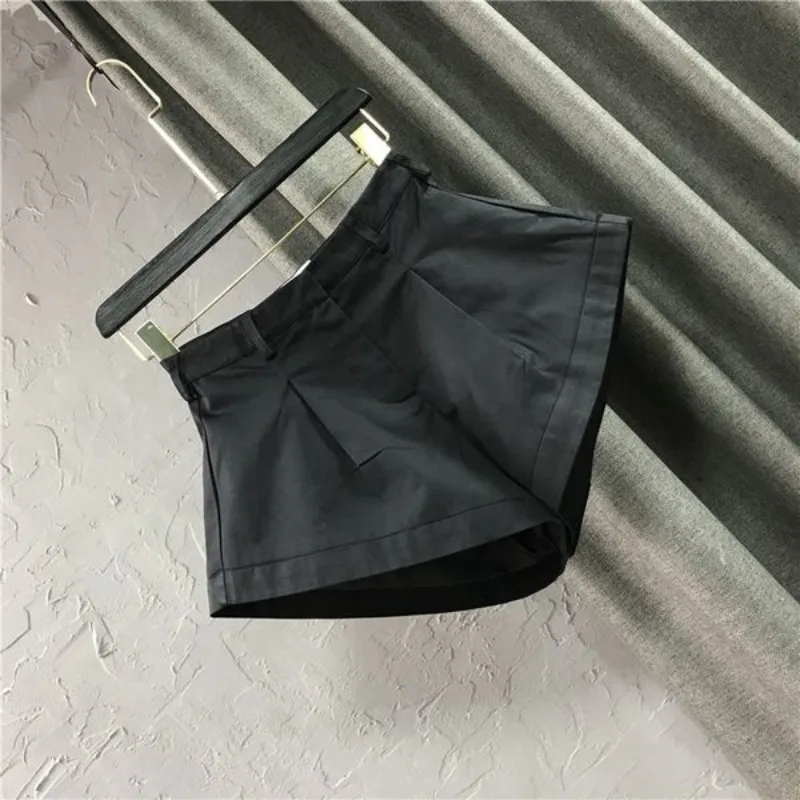 Korean Y2k Shorts for Women High Waist Fashion Wide Leg Pants 2025 New Bottoms Casual Fashion Shorts Pantalones Cortos De Mujer