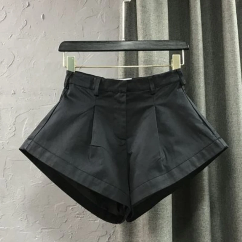 Korean Y2k Shorts for Women High Waist Fashion Wide Leg Pants 2025 New Bottoms Casual Fashion Shorts Pantalones Cortos De Mujer