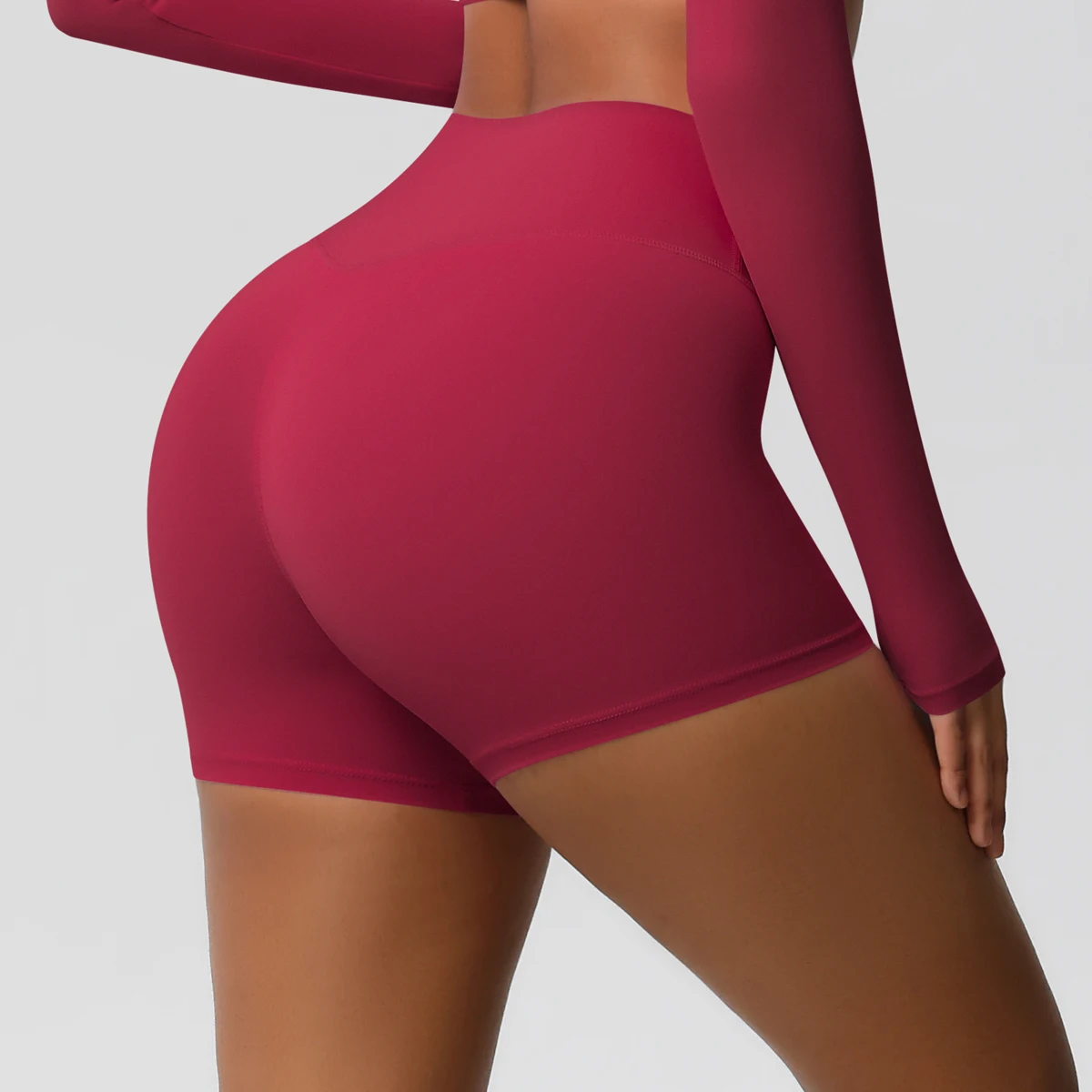 Women Sports Shorts Yoga Shorts Naked Feeling High Waist Yoga Shorts Push Up Fitness Leggings Tummy Control Yoga Slim Shorts