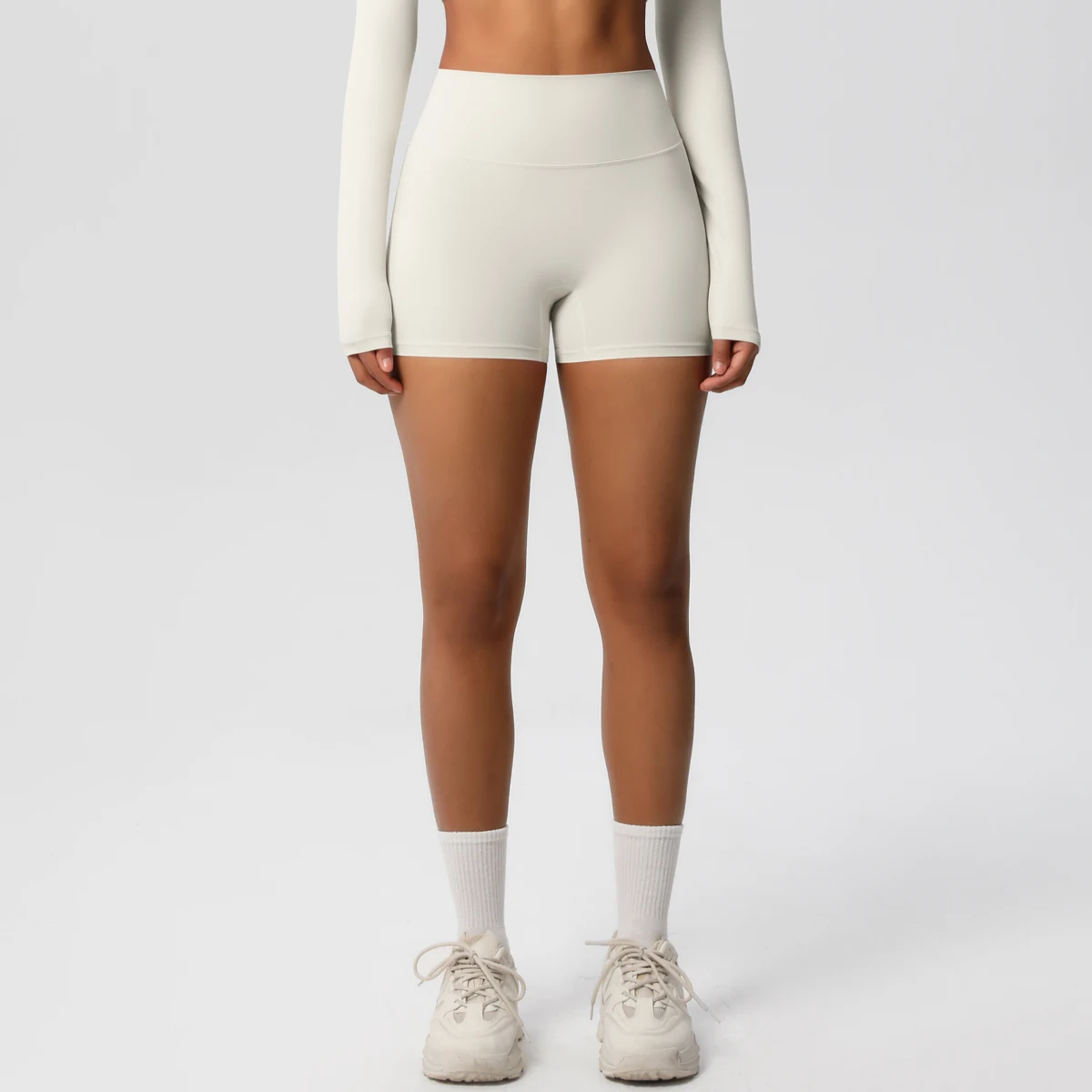 Women Sports Shorts Yoga Shorts Naked Feeling High Waist Yoga Shorts Push Up Fitness Leggings Tummy Control Yoga Slim Shorts