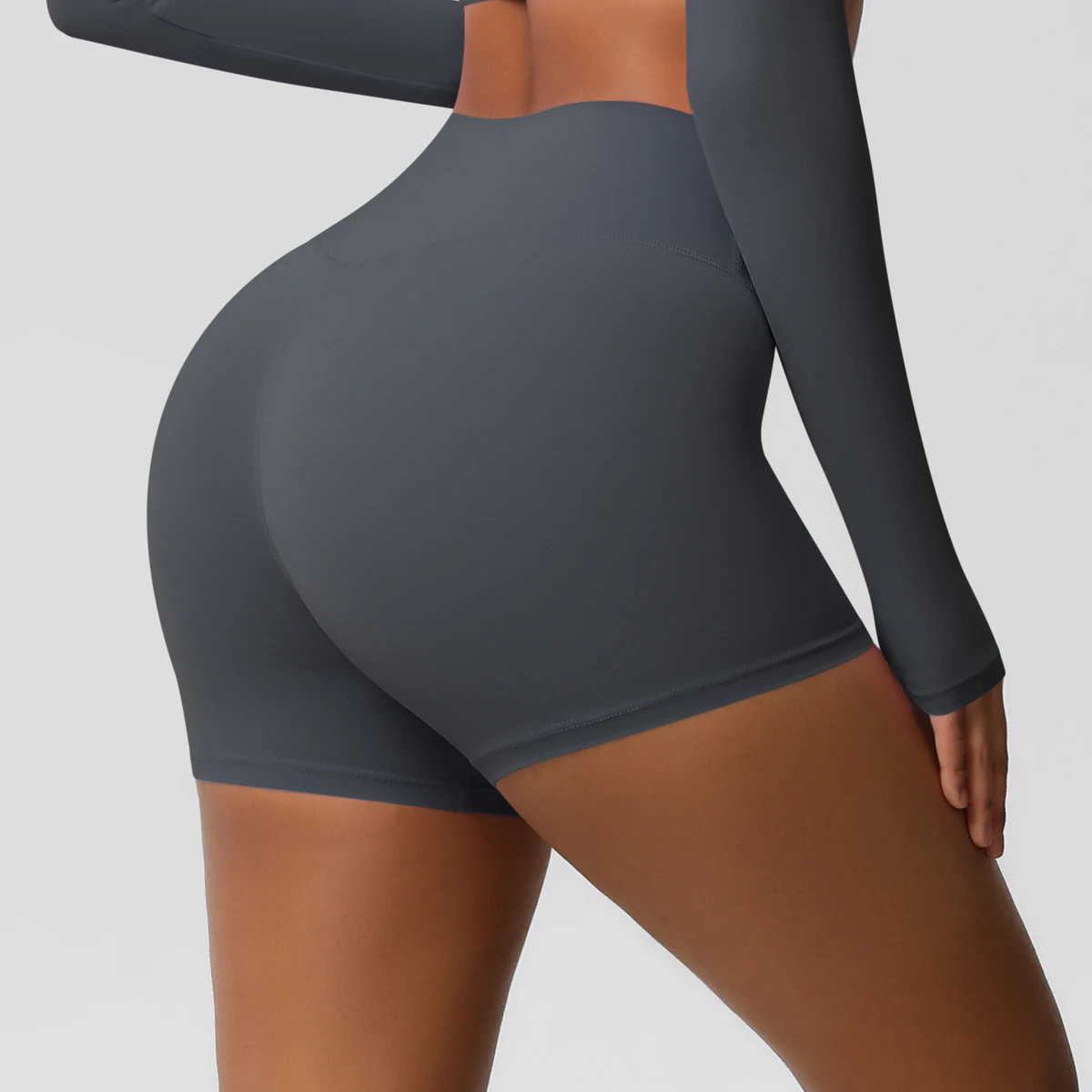 Women Sports Shorts Yoga Shorts Naked Feeling High Waist Yoga Shorts Push Up Fitness Leggings Tummy Control Yoga Slim Shorts