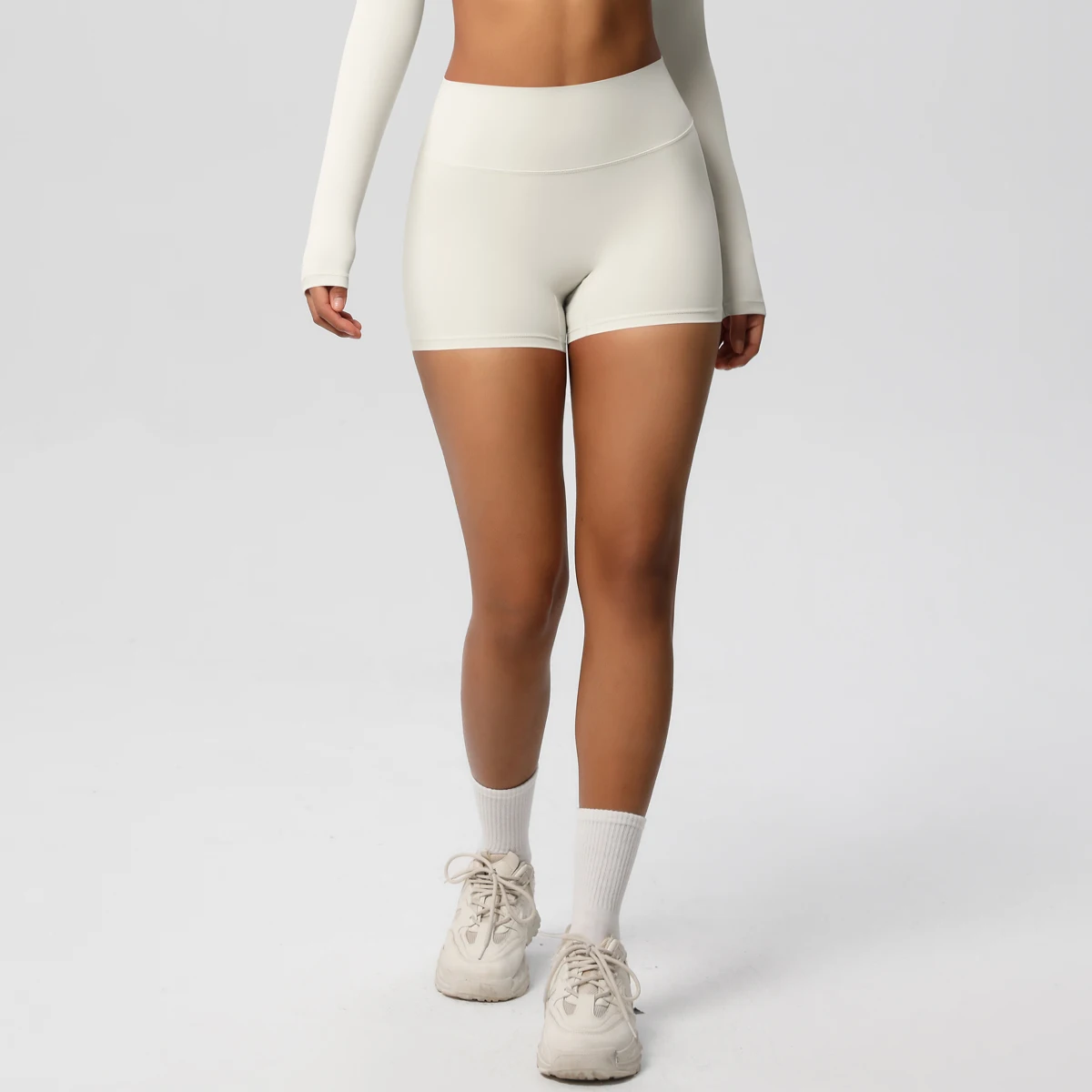 Women Sports Shorts Yoga Shorts Naked Feeling High Waist Yoga Shorts Push Up Fitness Leggings Tummy Control Yoga Slim Shorts