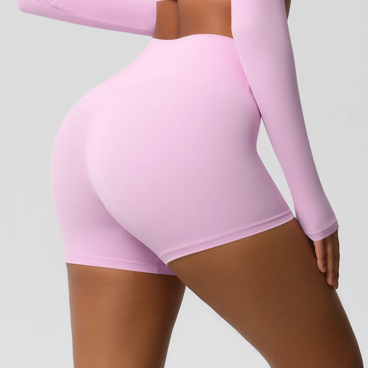 Women Sports Shorts Yoga Shorts Naked Feeling High Waist Yoga Shorts Push Up Fitness Leggings Tummy Control Yoga Slim Shorts