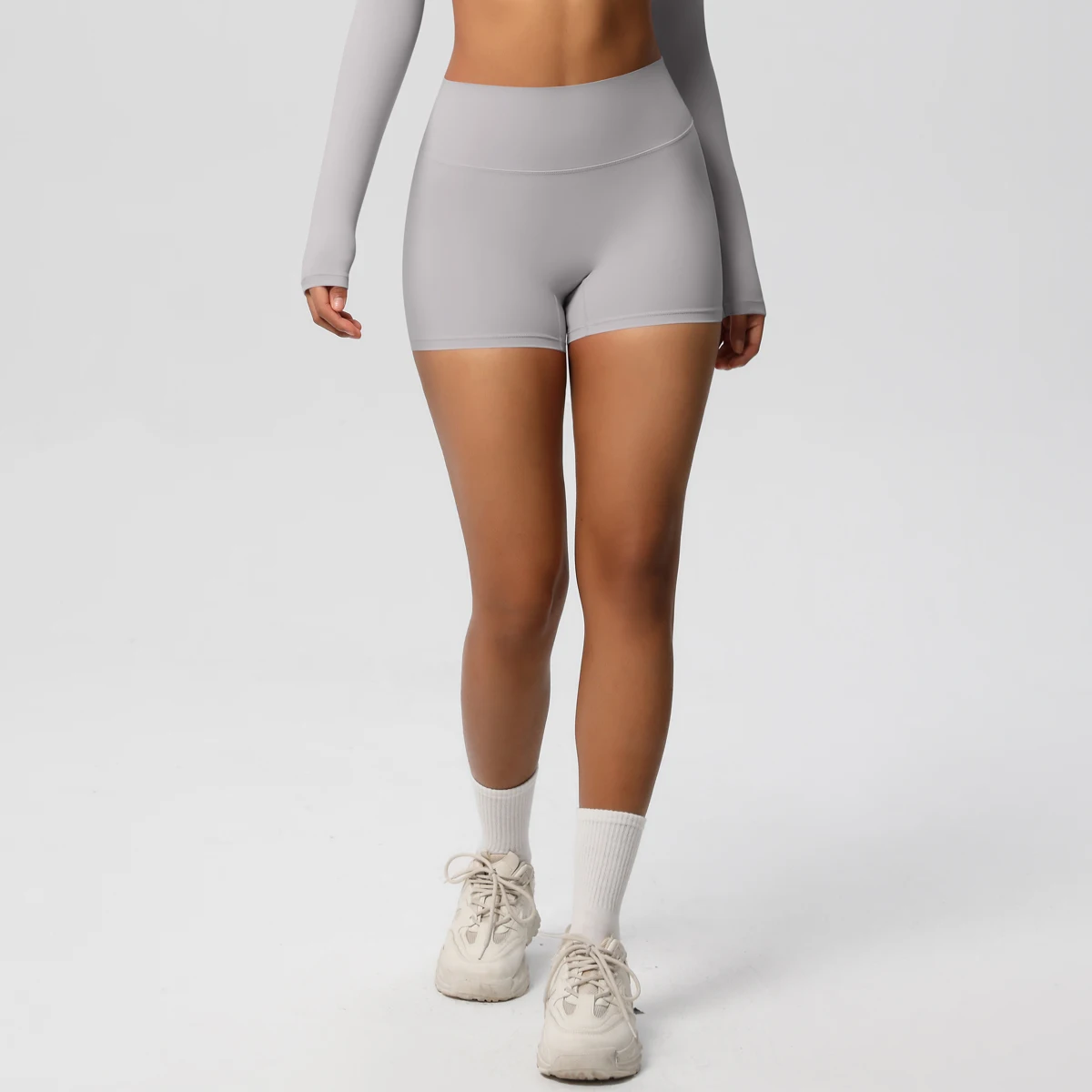 Women Sports Shorts Yoga Shorts Naked Feeling High Waist Yoga Shorts Push Up Fitness Leggings Tummy Control Yoga Slim Shorts