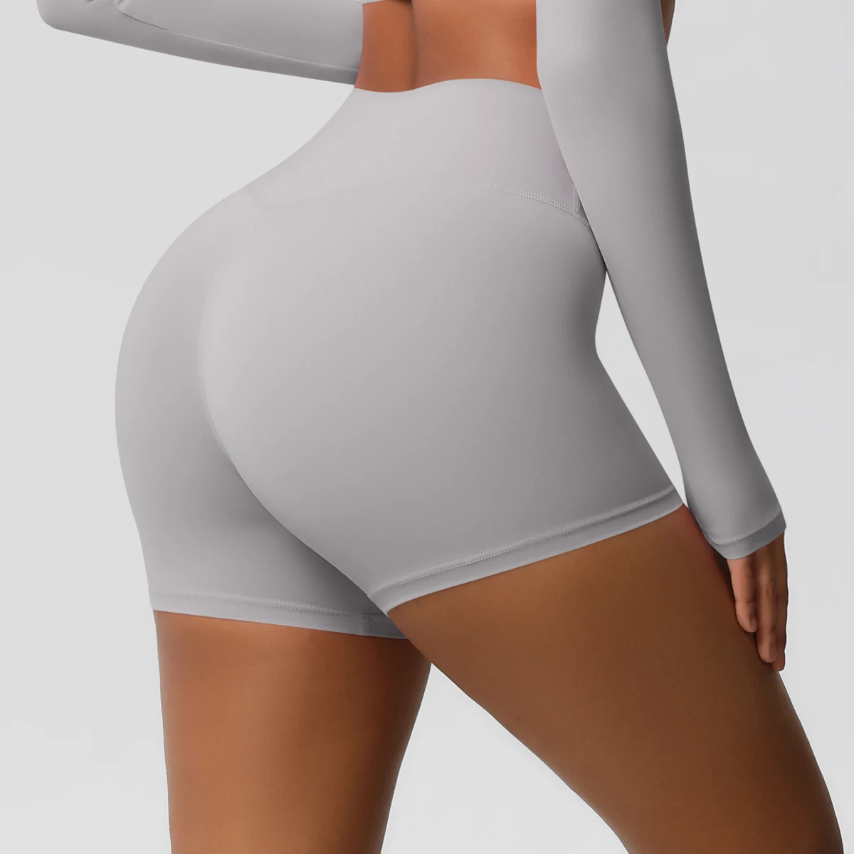 Women Sports Shorts Yoga Shorts Naked Feeling High Waist Yoga Shorts Push Up Fitness Leggings Tummy Control Yoga Slim Shorts