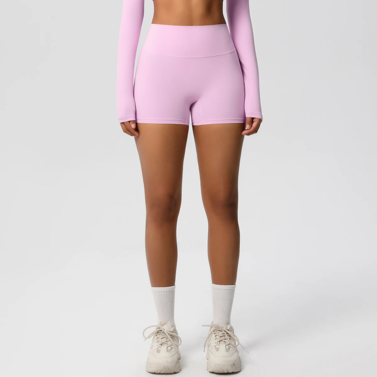 Women Sports Shorts Yoga Shorts Naked Feeling High Waist Yoga Shorts Push Up Fitness Leggings Tummy Control Yoga Slim Shorts