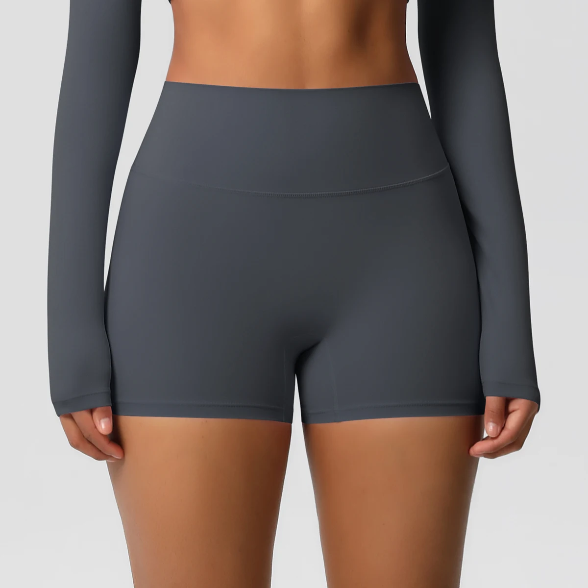 Women Sports Shorts Yoga Shorts Naked Feeling High Waist Yoga Shorts Push Up Fitness Leggings Tummy Control Yoga Slim Shorts