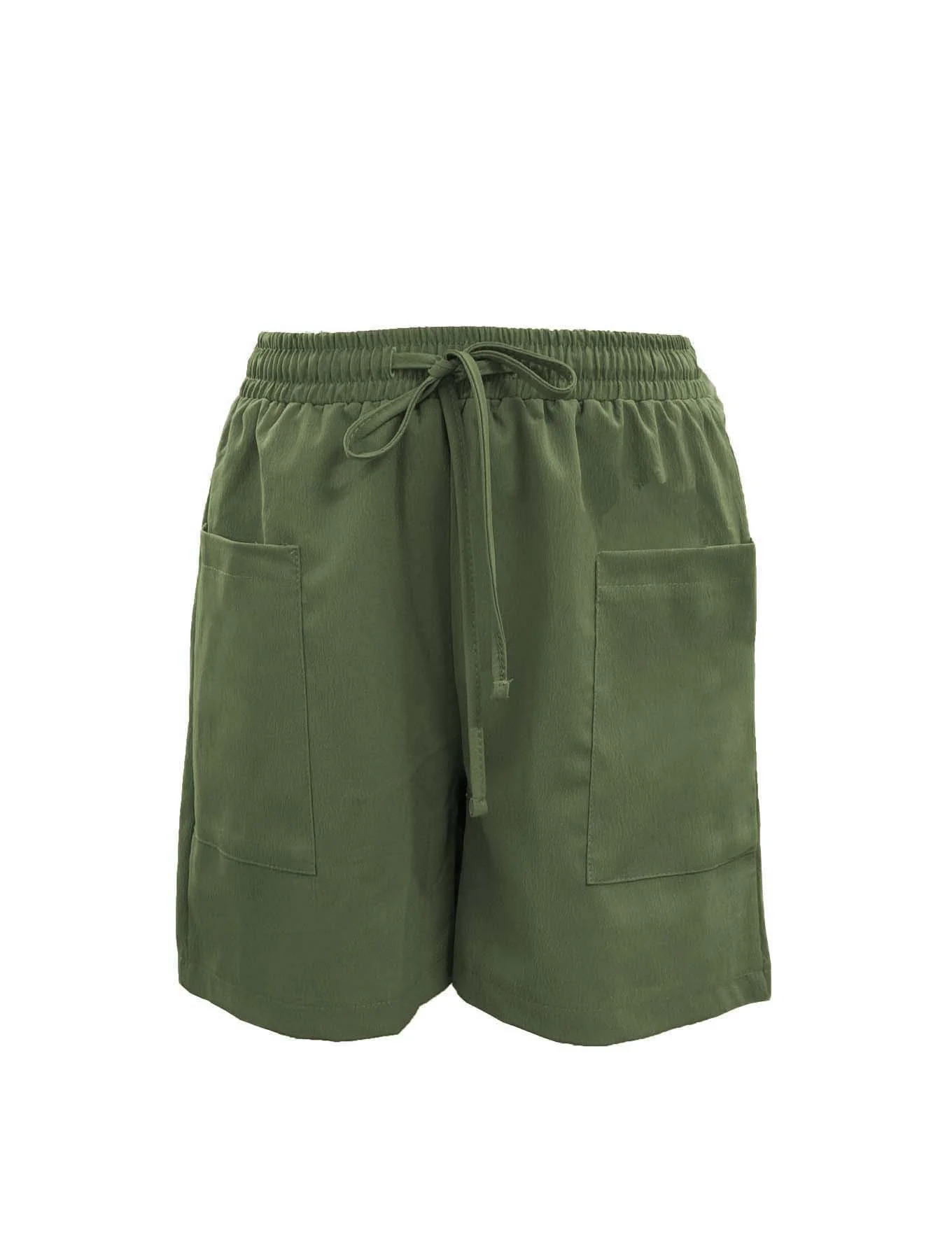 Women's High Waist 4 Inch Shorts Summer - Loose Fit Casual Shorts with Pockets, Solid Color Bermuda Shorts for Outfits