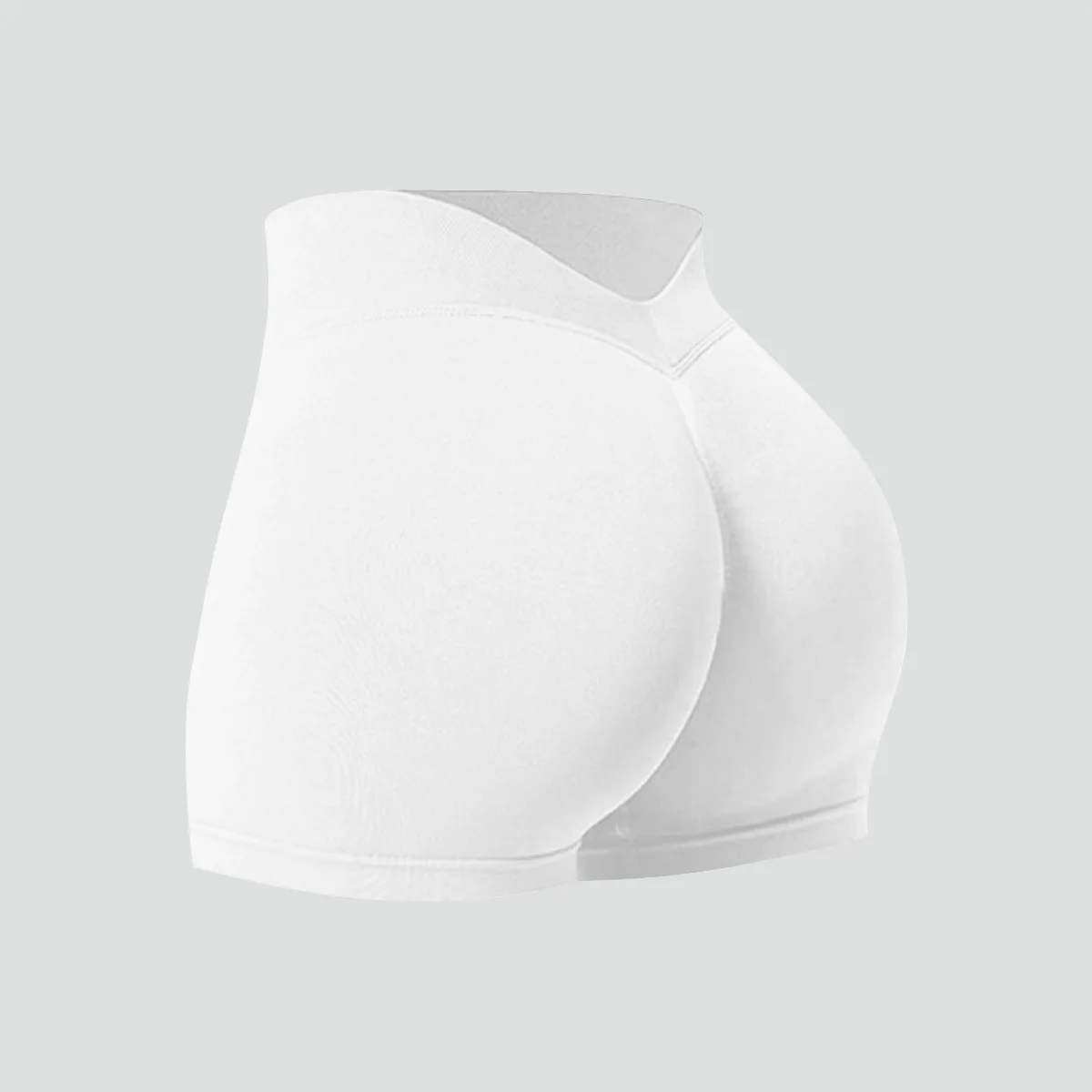 Women Summer V- Waisted Yoga Shorts Fashionable and Sexy Running Fitness Pants Gym High Elastic Hip Liftting Sports Shorts