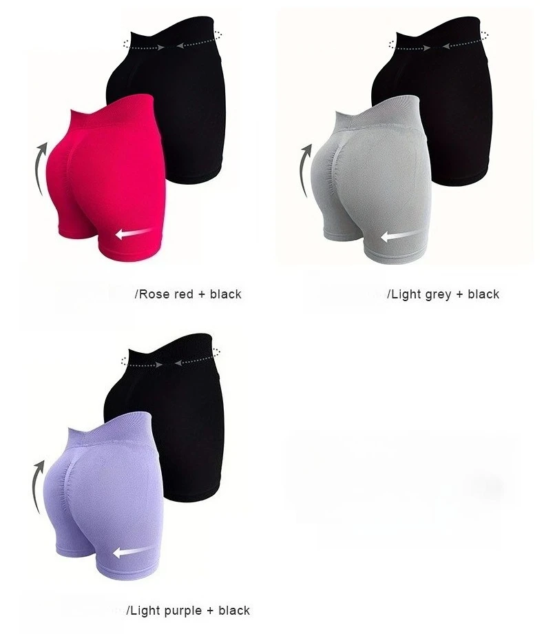 Women Summer V- Waisted Yoga Shorts Fashionable and Sexy Running Fitness Pants Gym High Elastic Hip Liftting Sports Shorts