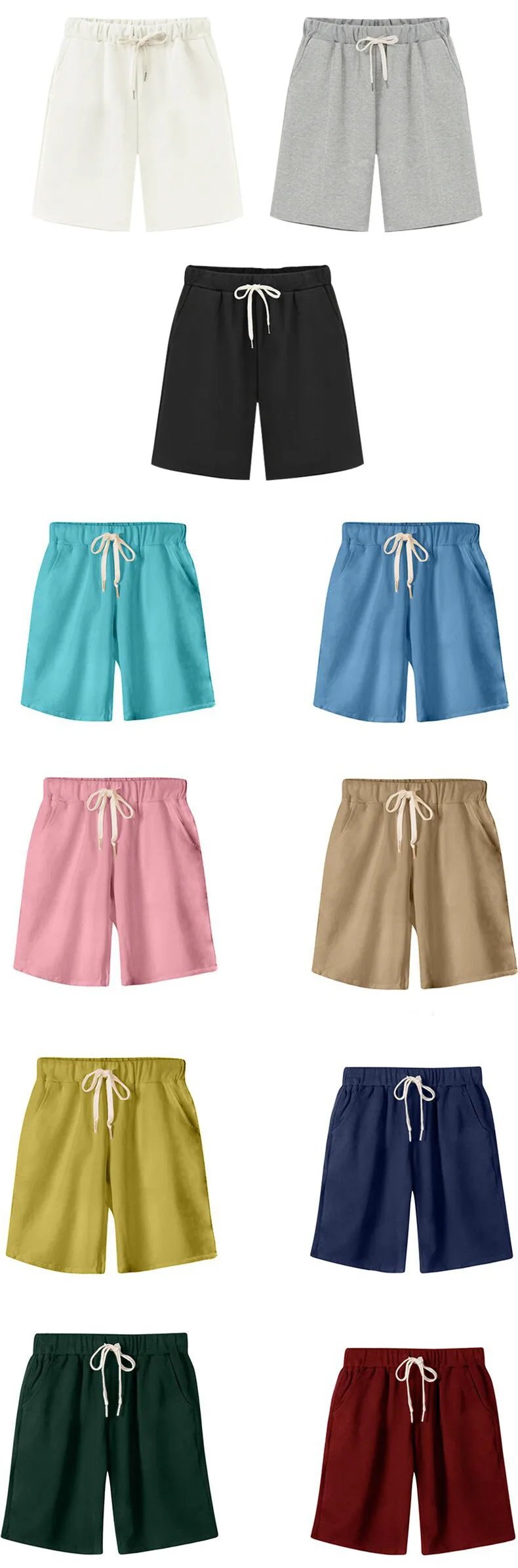 Shorts Women Summer Bermuda Shorts Large Size 7xl 8xl Loose Casual Sports Stretchy Cotton Straight Leg Breathable Sweatshorts