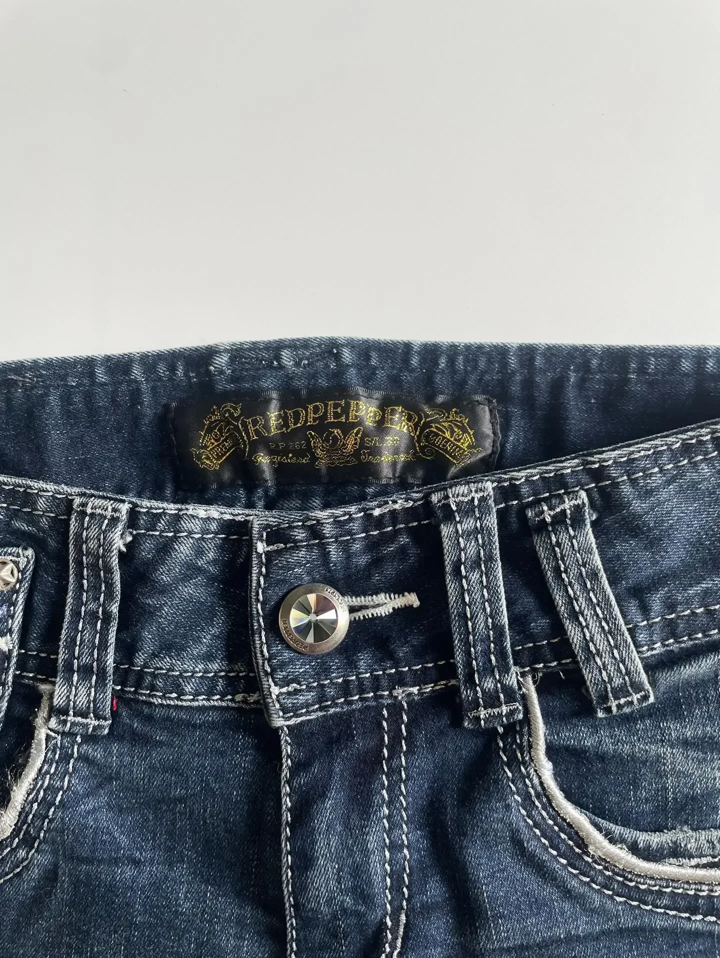 Y2k Flag Embroidery Vintage Denim Women Shorts Harajuku Slim Light Blue Jean Low Waist Short Street Mini Short Women Clothing