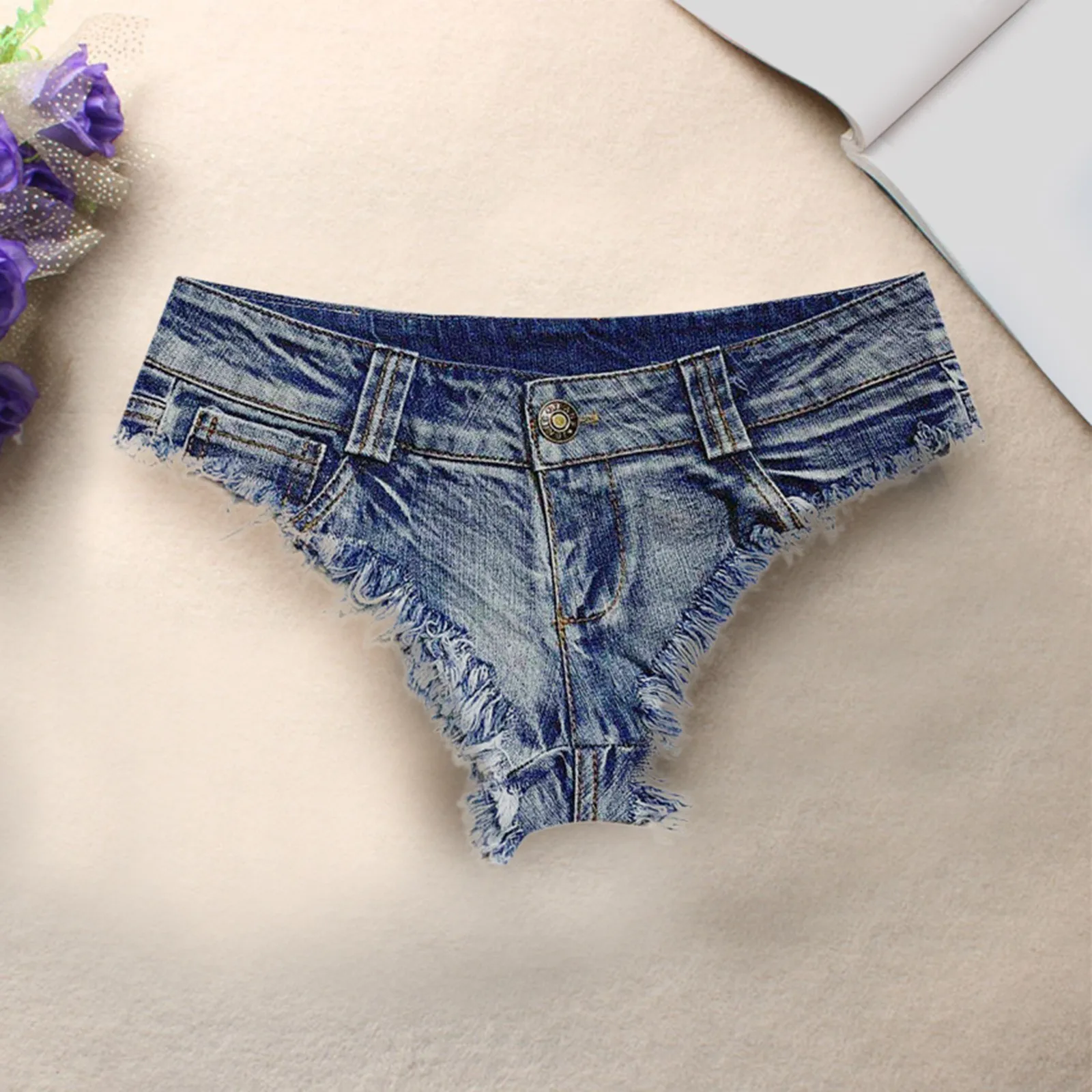 Shorts Jeans Women'S Pants Cowboy Woolen Fringe Tight Fit Slim Nightclub Dance Low Waist шорты женские Micro Short Feminino 2026