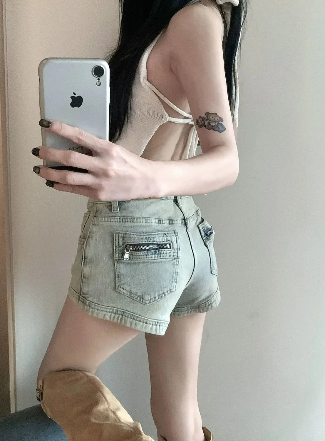 Summer Denim Shorts for Women High Waisted Stretch Jeans Shorts Sexy A-line Fashion Hip Hop Wide Leg Pants Vintage Colors S-2XL
