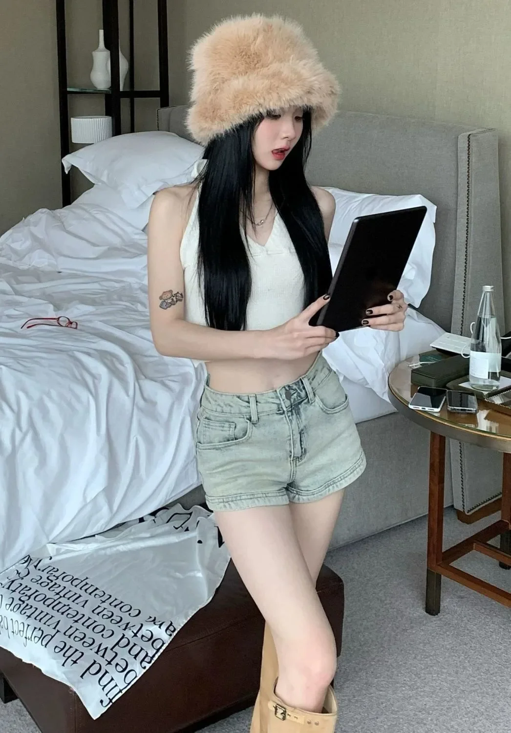 Summer Denim Shorts for Women High Waisted Stretch Jeans Shorts Sexy A-line Fashion Hip Hop Wide Leg Pants Vintage Colors S-2XL