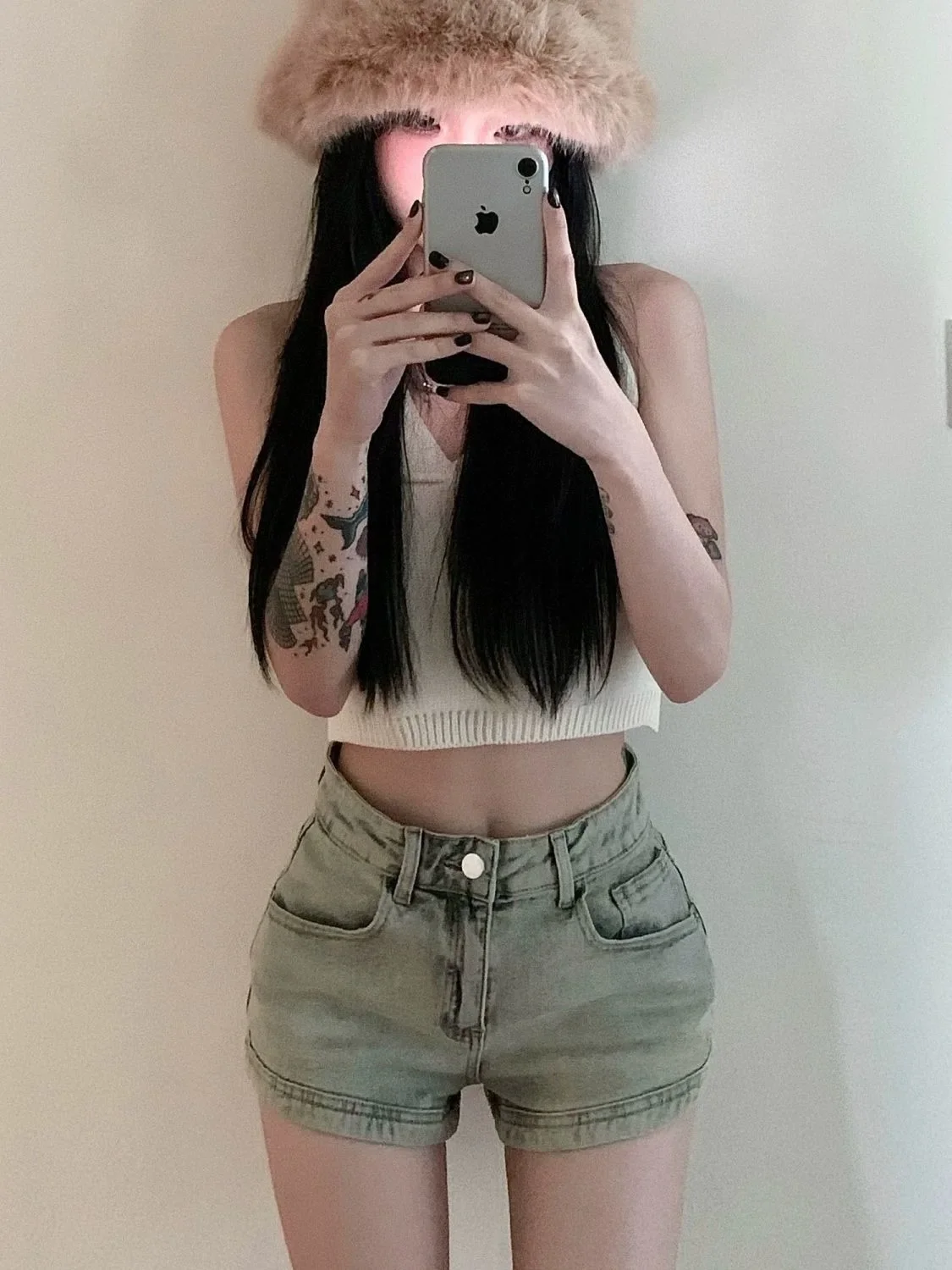 Summer Denim Shorts for Women High Waisted Stretch Jeans Shorts Sexy A-line Fashion Hip Hop Wide Leg Pants Vintage Colors S-2XL
