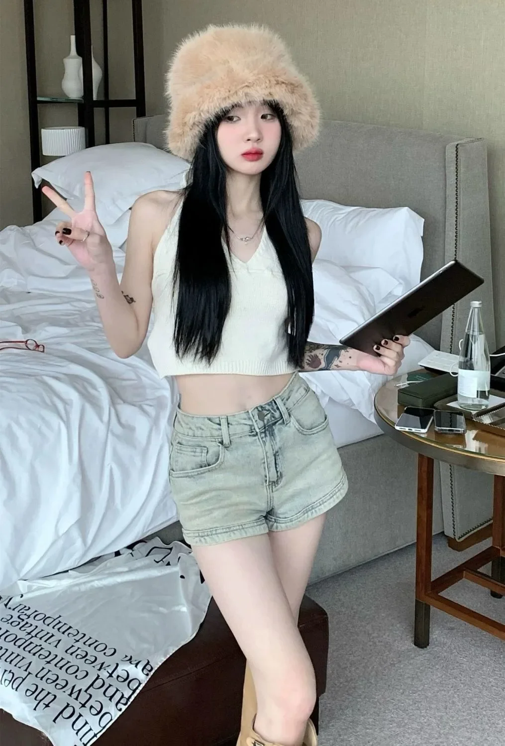 Summer Denim Shorts for Women High Waisted Stretch Jeans Shorts Sexy A-line Fashion Hip Hop Wide Leg Pants Vintage Colors S-2XL