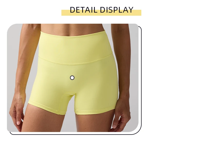 Solid Color Women Fitness Sport Yoga Short Running Cycling Women's Leggings Quick Dry Breathable High-Waisted Yoga Shorts