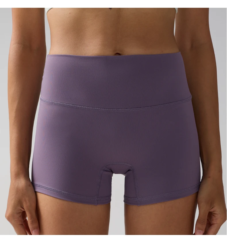 Solid Color Women Fitness Sport Yoga Short Running Cycling Women's Leggings Quick Dry Breathable High-Waisted Yoga Shorts
