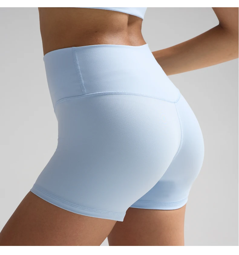 Solid Color Women Fitness Sport Yoga Short Running Cycling Women's Leggings Quick Dry Breathable High-Waisted Yoga Shorts