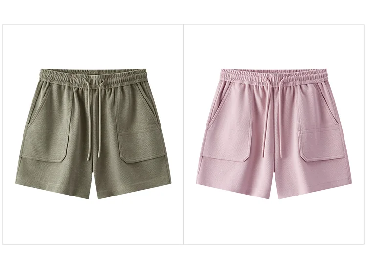 Semir Womens Shorts 2026 Elastic Waist Knitted Straight Loose Sports Style Casual Fashion