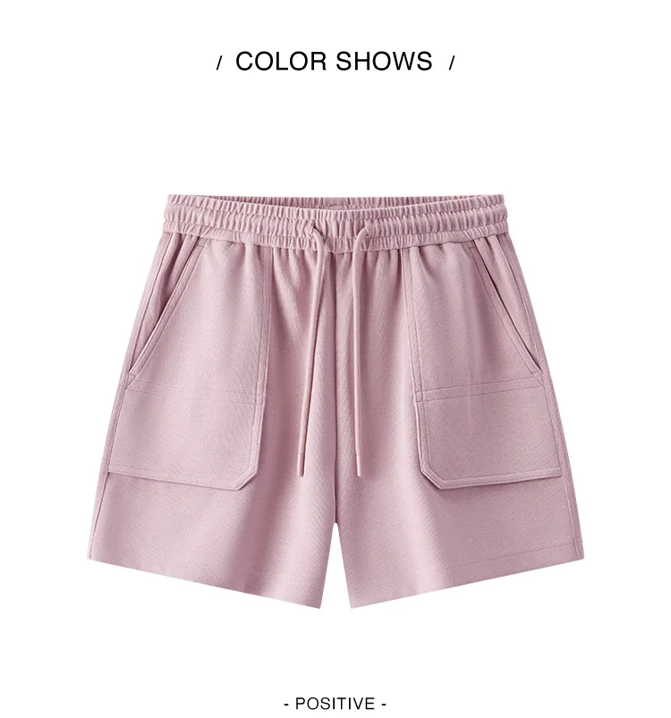 Semir Womens Shorts 2026 Elastic Waist Knitted Straight Loose Sports Style Casual Fashion