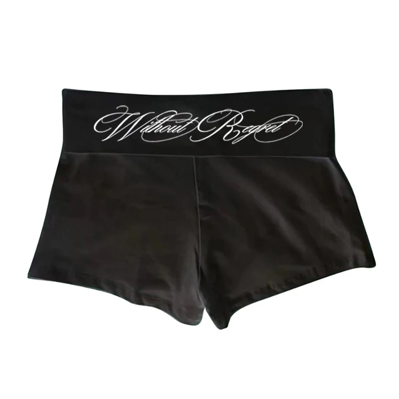 Y2K Shorts Grunge Goth Hip Hop Harajuku Letter Print Vintage Hot pants Streetwear High street Chic Casual Cleanfit​ Y2k Panties