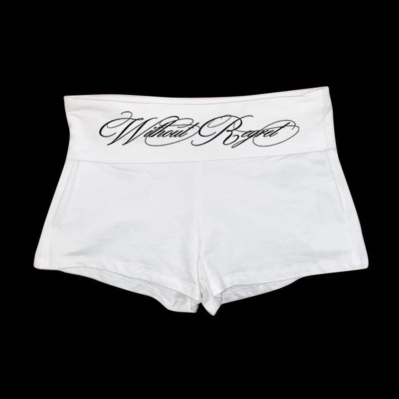 Y2K Shorts Grunge Goth Hip Hop Harajuku Letter Print Vintage Hot pants Streetwear High street Chic Casual Cleanfit​ Y2k Panties