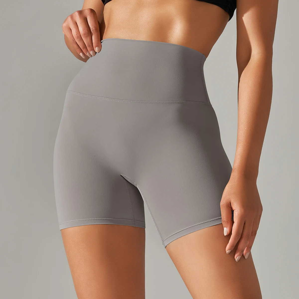 Summer Women Yoga Shorts Naked Feel Sports Shorts Fitness Tights High Waist Gmy Running Push Up Clothes Workout Cycling Shorts