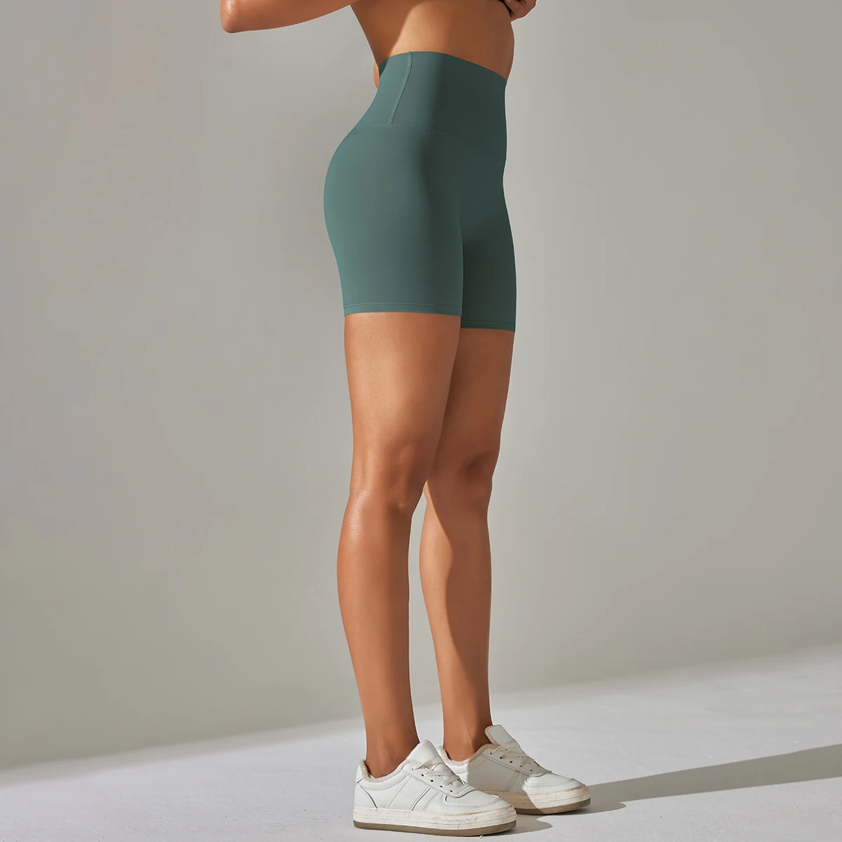 Summer Women Yoga Shorts Naked Feel Sports Shorts Fitness Tights High Waist Gmy Running Push Up Clothes Workout Cycling Shorts