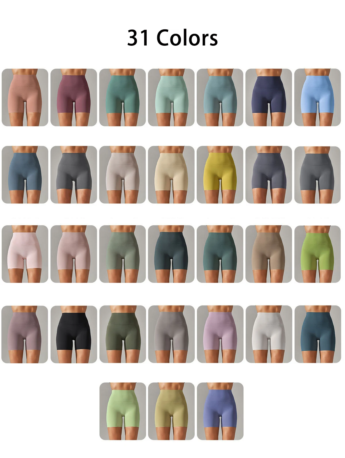 Summer Women Yoga Shorts Naked Feel Sports Shorts Fitness Tights High Waist Gmy Running Push Up Clothes Workout Cycling Shorts