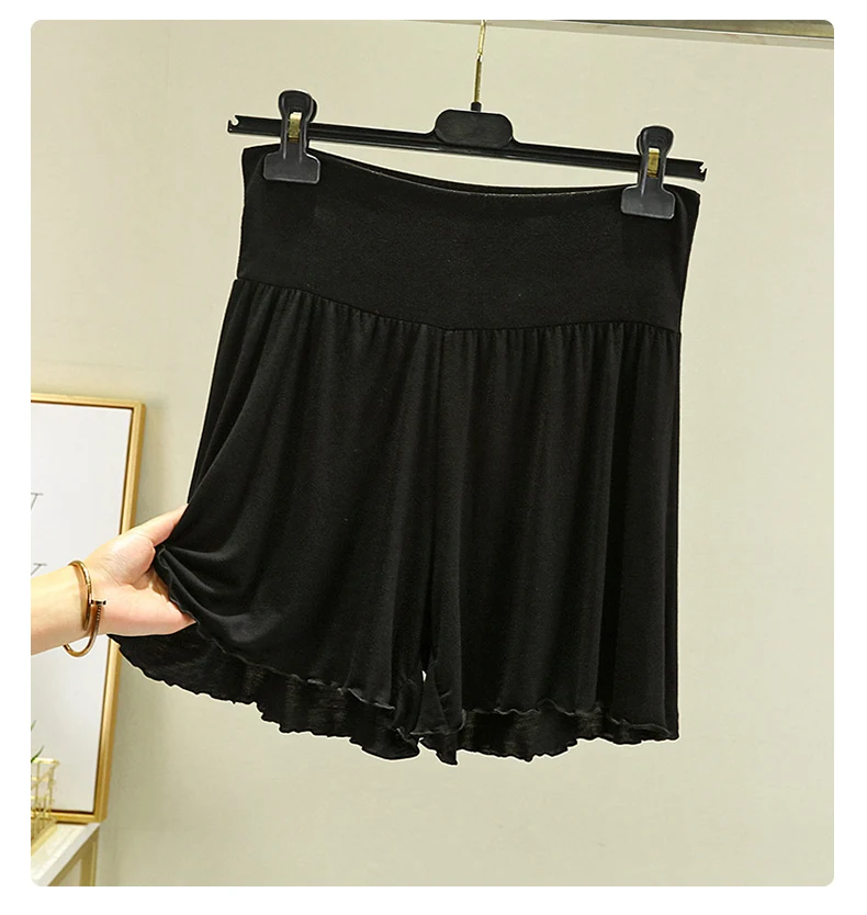 Modal Summer Shorts Sleep Bottoms Women Pure Color Casual Sleepwear Pants 2026 Loose Short Home Wide Leg Pants