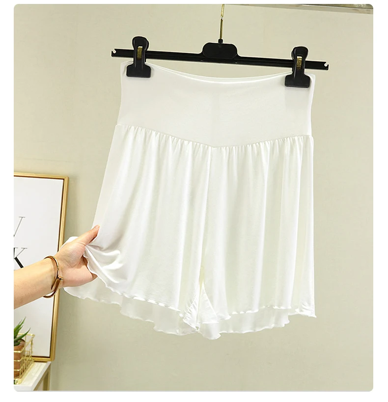 Modal Summer Shorts Sleep Bottoms Women Pure Color Casual Sleepwear Pants 2026 Loose Short Home Wide Leg Pants