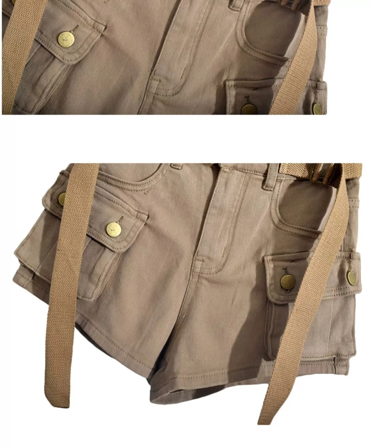 Women's Cargo Pants Denim Shorts 2025 New Botttoms High Waist Casual Summer Y2k Short Fashion Pantalones Cortos De Mujer 49B671