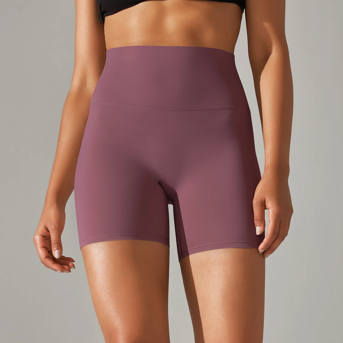 Women Yoga Legging Shorts Quick Drying Cycling Workout Gym Shorts Squat Proof High Waist Fitness Tight Shorts Sports Short