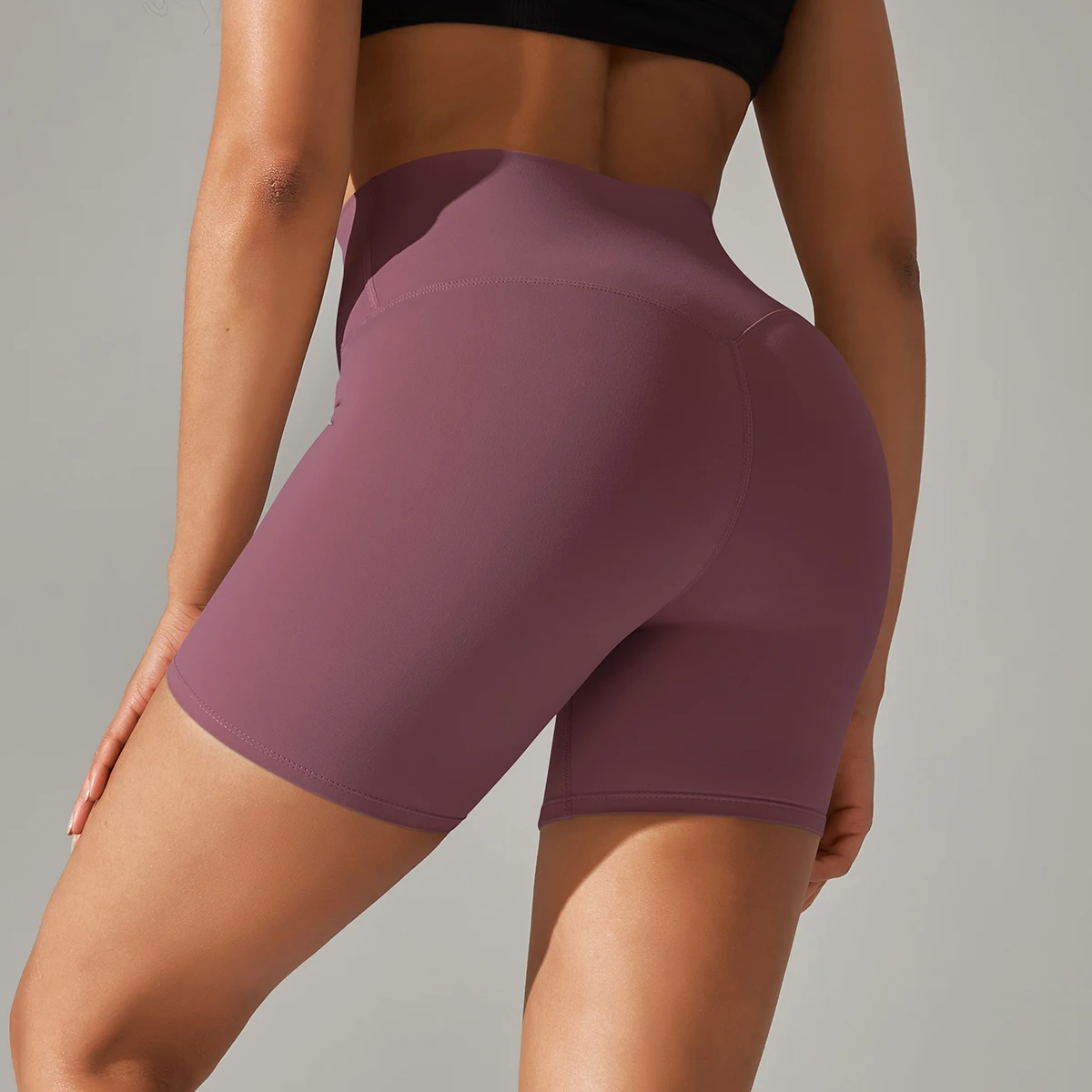 Women Yoga Legging Shorts Quick Drying Cycling Workout Gym Shorts Squat Proof High Waist Fitness Tight Shorts Sports Short