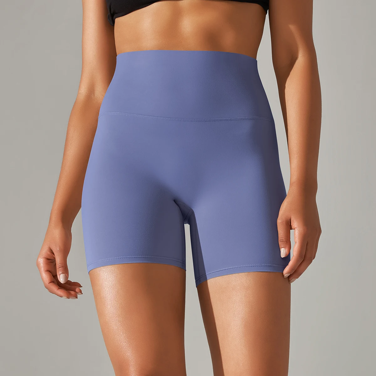 Women Yoga Legging Shorts Quick Drying Cycling Workout Gym Shorts Squat Proof High Waist Fitness Tight Shorts Sports Short