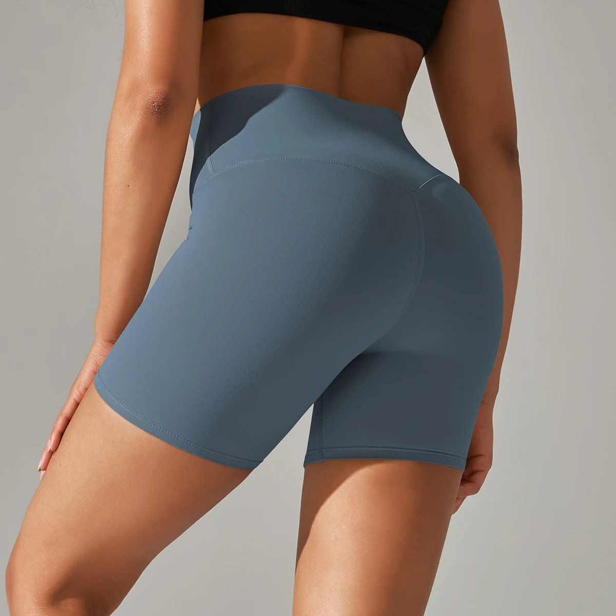 Women Yoga Legging Shorts Quick Drying Cycling Workout Gym Shorts Squat Proof High Waist Fitness Tight Shorts Sports Short