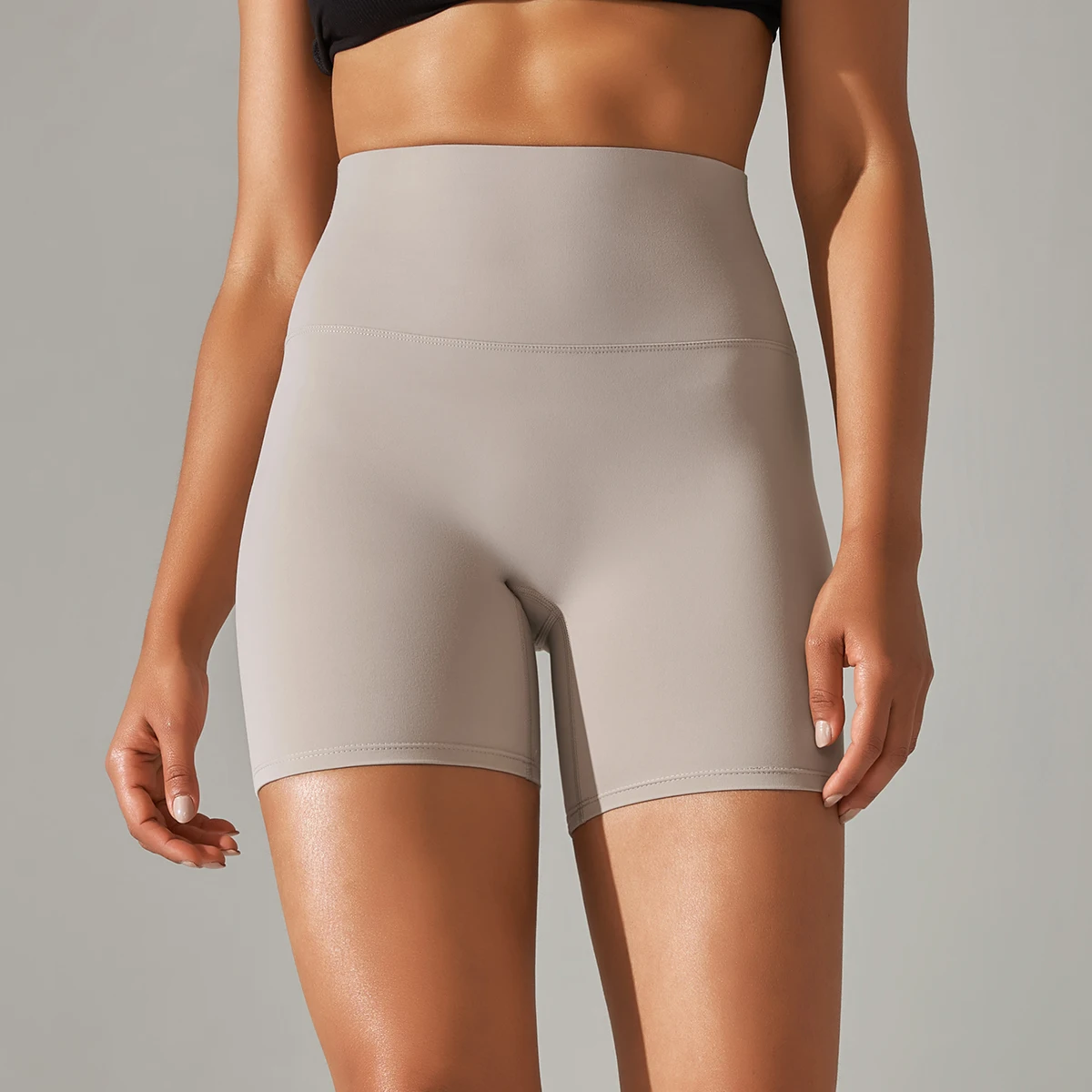 Women Yoga Legging Shorts Quick Drying Cycling Workout Gym Shorts Squat Proof High Waist Fitness Tight Shorts Sports Short