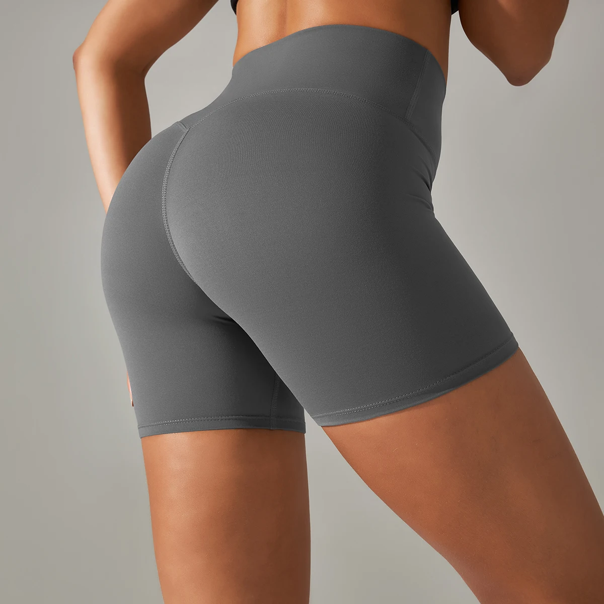 Women Yoga Legging Shorts Quick Drying Cycling Workout Gym Shorts Squat Proof High Waist Fitness Tight Shorts Sports Short