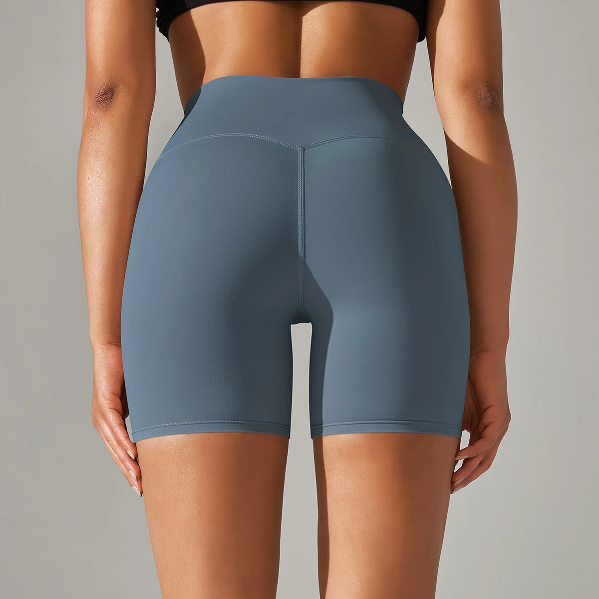 Women Yoga Legging Shorts Quick Drying Cycling Workout Gym Shorts Squat Proof High Waist Fitness Tight Shorts Sports Short