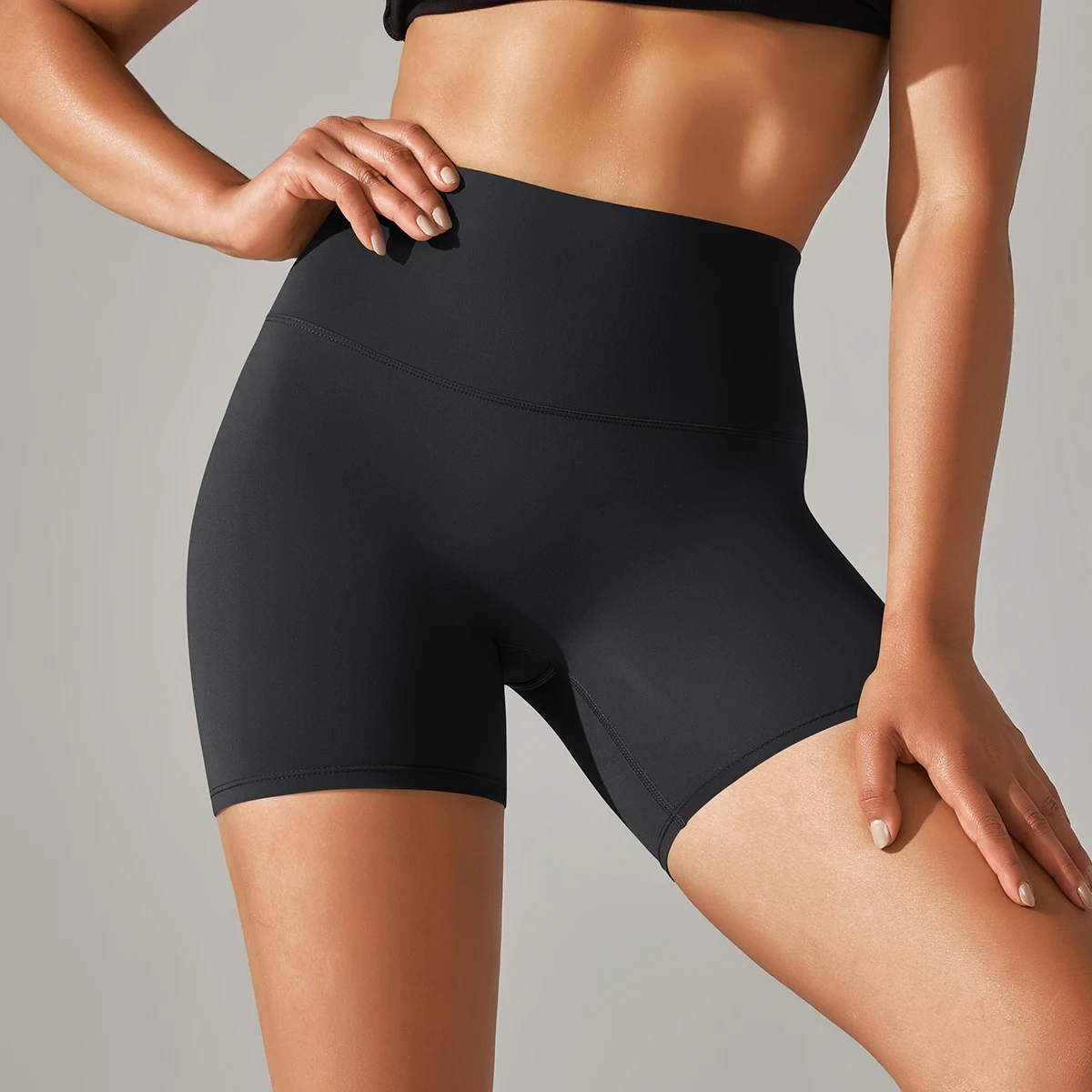 Women Yoga Legging Shorts Quick Drying Cycling Workout Gym Shorts Squat Proof High Waist Fitness Tight Shorts Sports Short