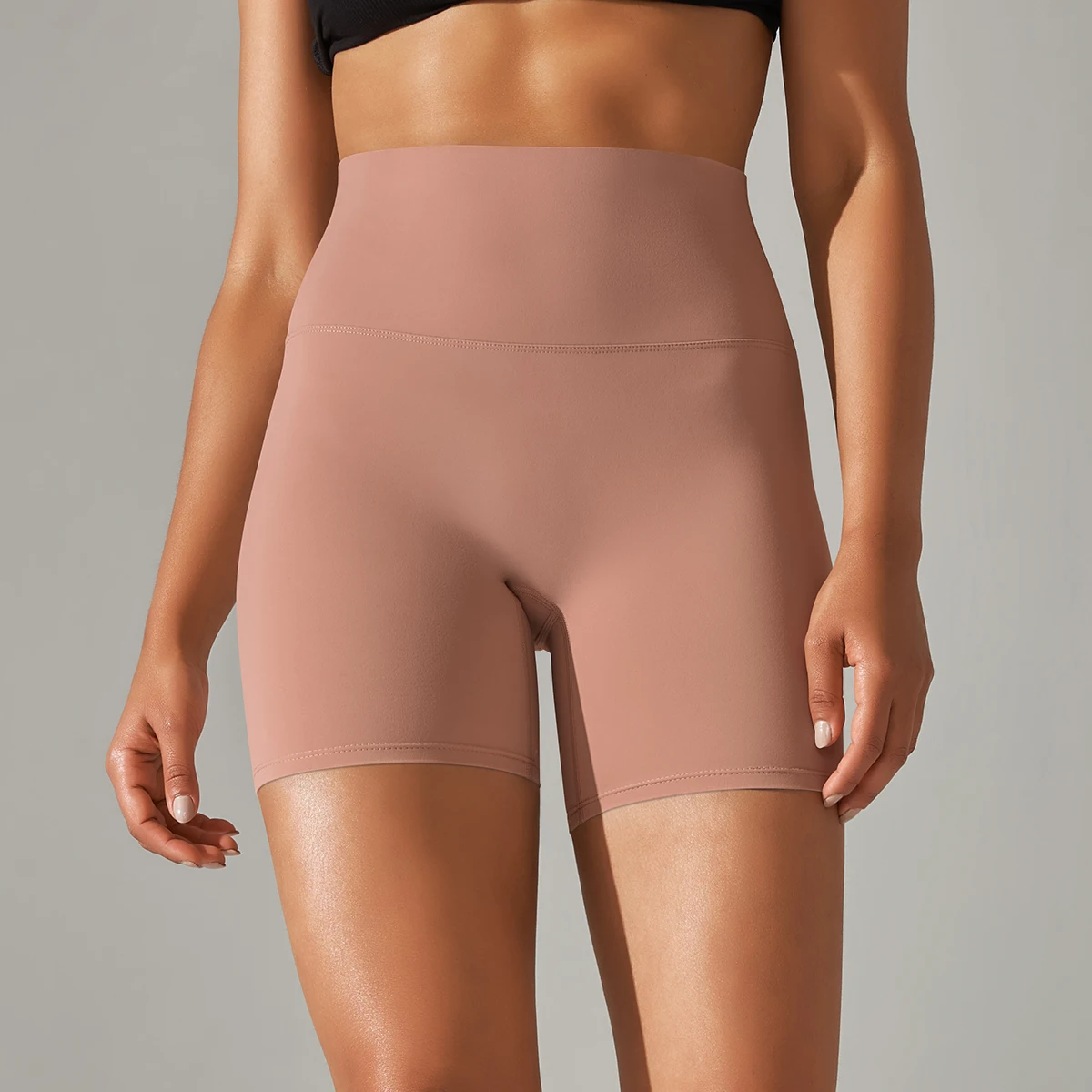 Women Yoga Legging Shorts Quick Drying Cycling Workout Gym Shorts Squat Proof High Waist Fitness Tight Shorts Sports Short