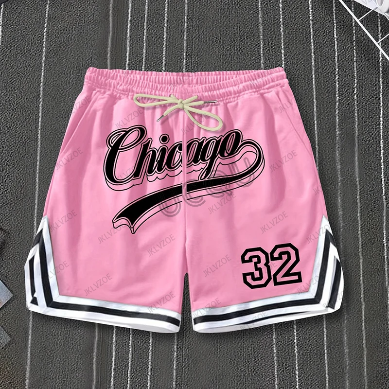 2025 Summer New Women Men Chicago 32 Printed Baskerball Short Pants Jersey Casual Beach Fitness Fashion Sports Training Shorts